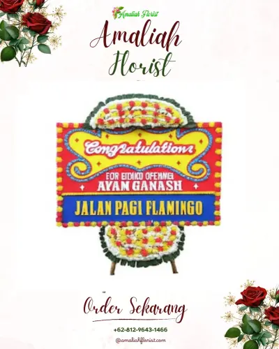 Bunga Papan Congratulation di Lelewi